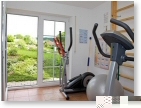 Der Fitnessraumraum von Ferienwohnung Linde